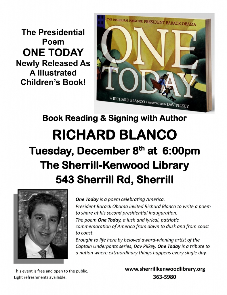 Richard Blanco Book Signing Library