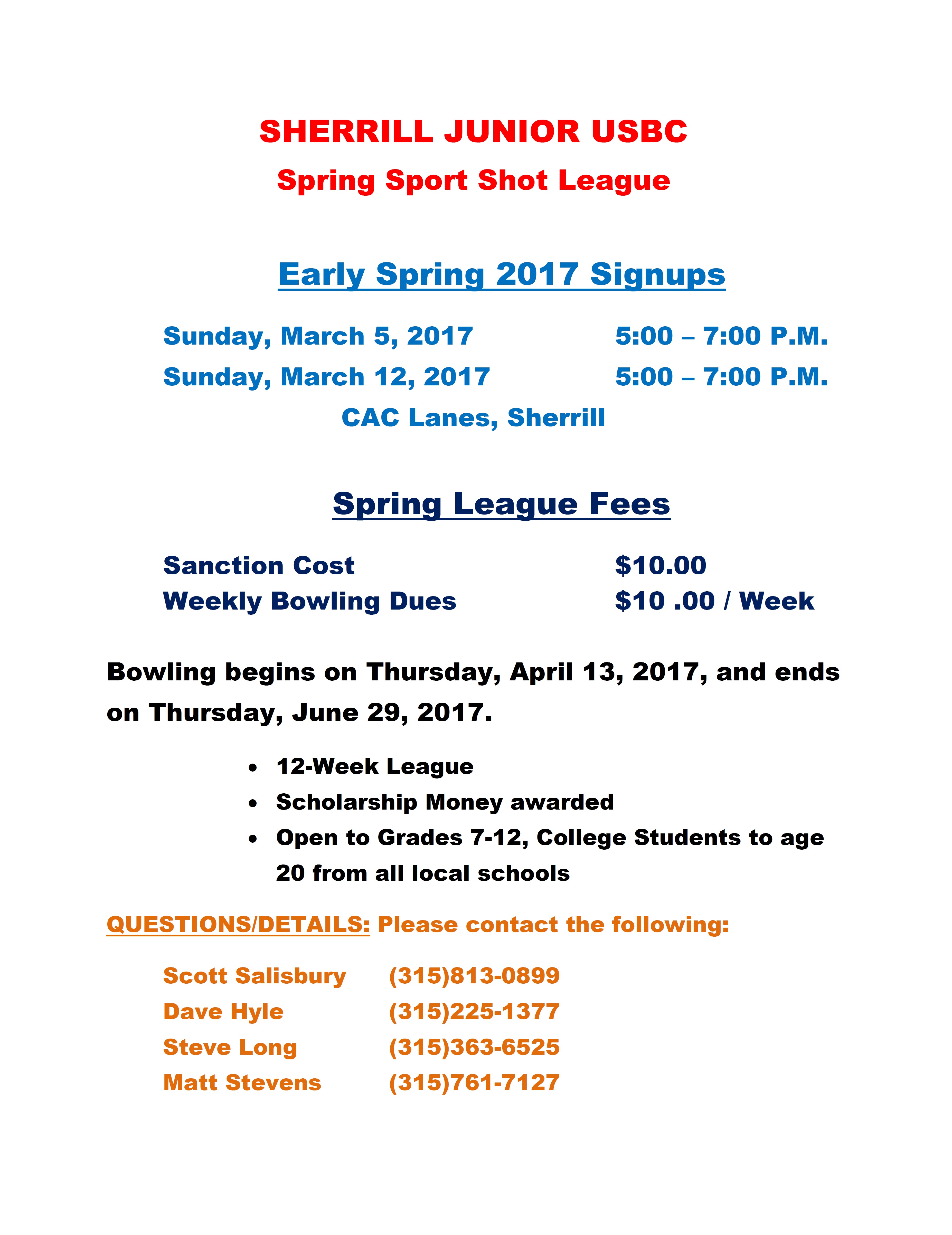 Spring Junior League