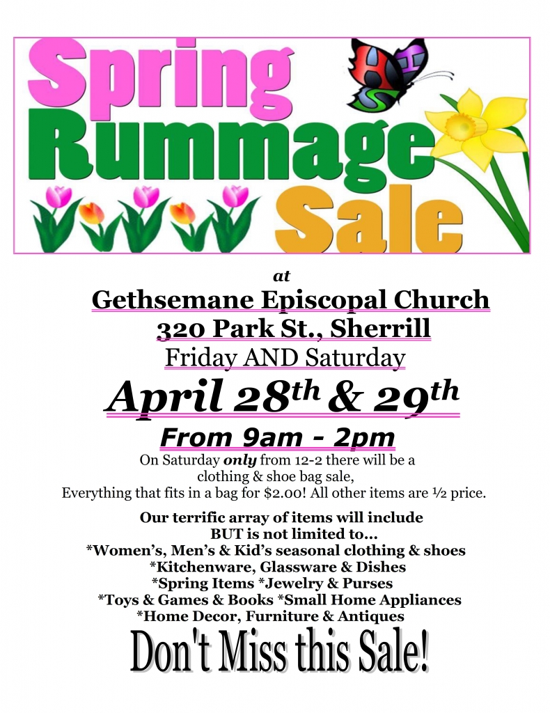 Gethsemane Rummage Sale